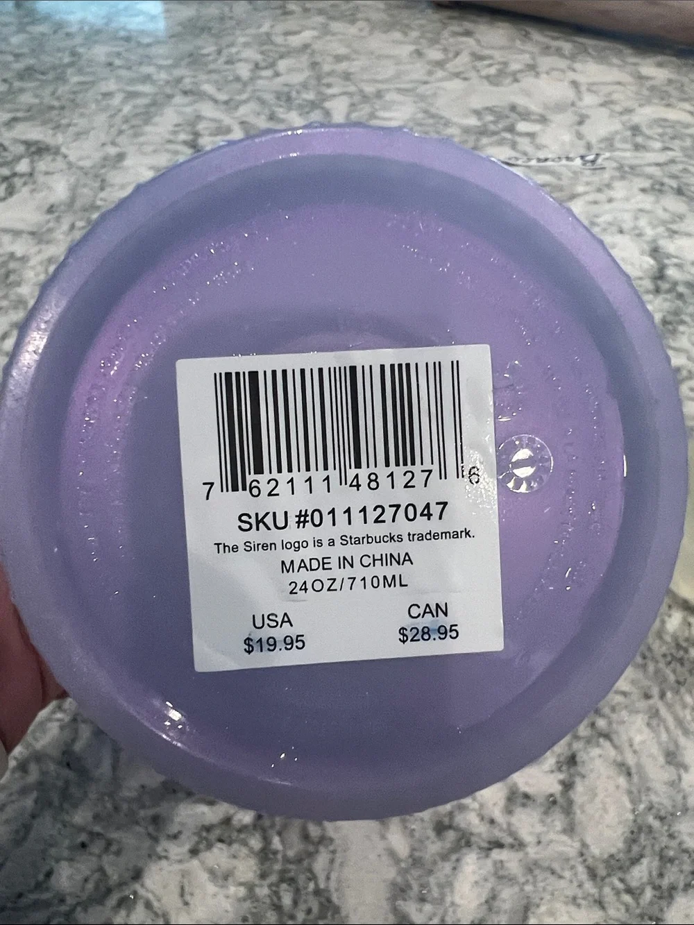 Starbucks 2021 Holiday Icy Lilac Studded Tumbler venti